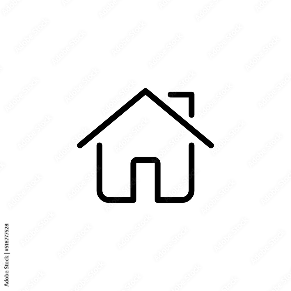 House icon. home icons button, vector, sign, symbol, logo, illustration, editable stroke, flat design style isolated on white House icon. home icons button, vector, sign, symbol, logo, illustration, editable stroke, flat design style isolated on white