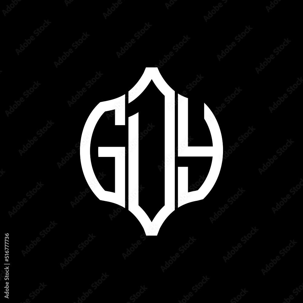 GDY letter logo. GDY best black background vector image. GDY Monogram logo design for entrepreneur and business.
 - obrazy, fototapety, plakaty 