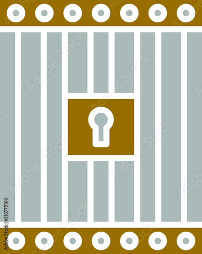 Vector Design Jail Icon Style