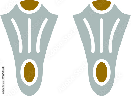 Vector Design Fins Icon Style
