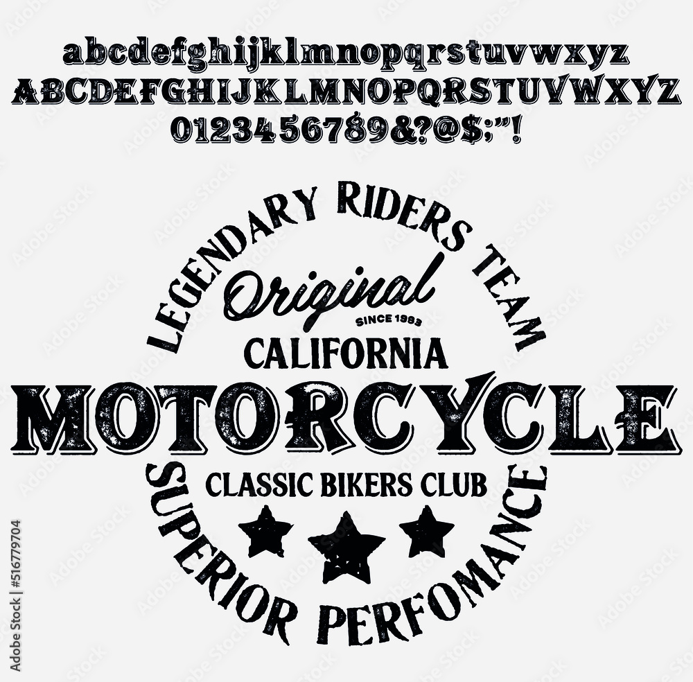 Fototapeta premium Motorcycle club community logo design. Vector Illustration.