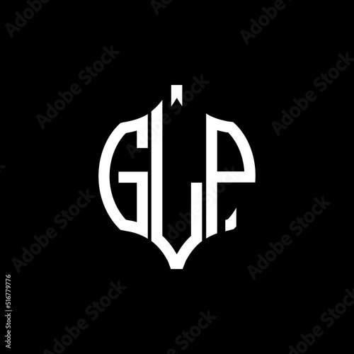GLP letter logo. GLP best black background vector image. GLP Monogram logo design for entrepreneur and business.
