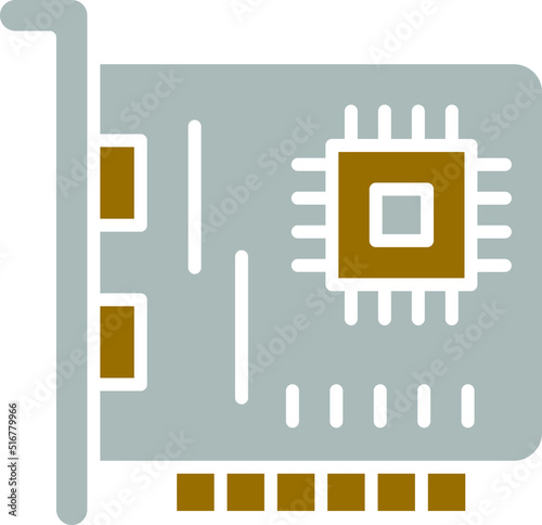 Vector Design Network Interface Card Icon Style