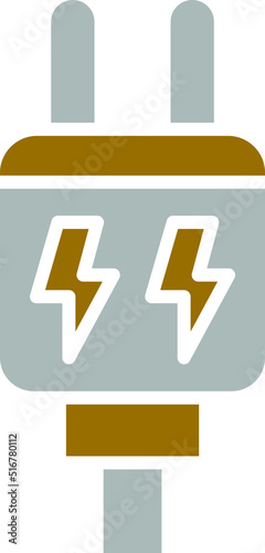 Vector Design Power Plug Icon Style