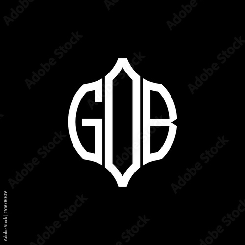GOB letter logo. GOB best black background vector image. GOB Monogram logo design for entrepreneur and business.

