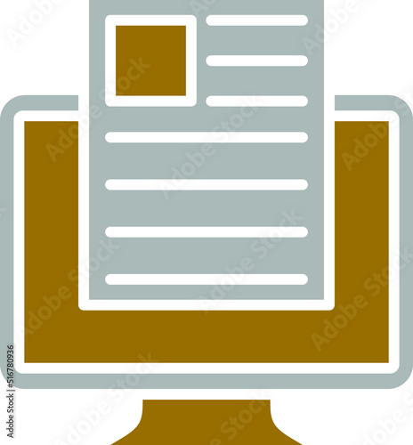 Vector Design Publish Article Icon Style