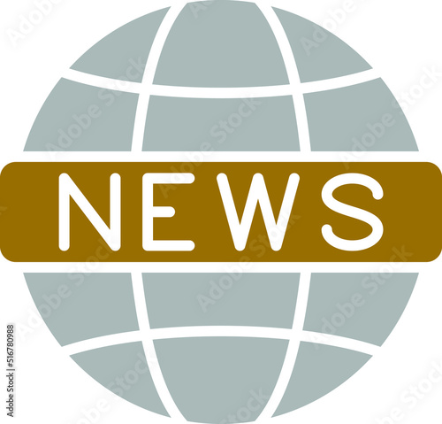 Vector Design Global News Icon Style