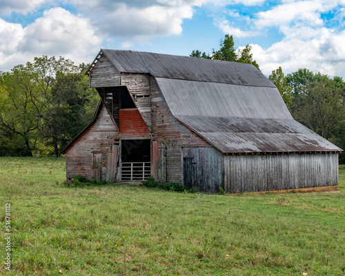Very large old barn on a farm in Arkansas