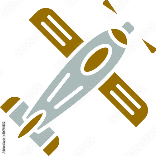 Vector Design Monoplane Icon Style photo