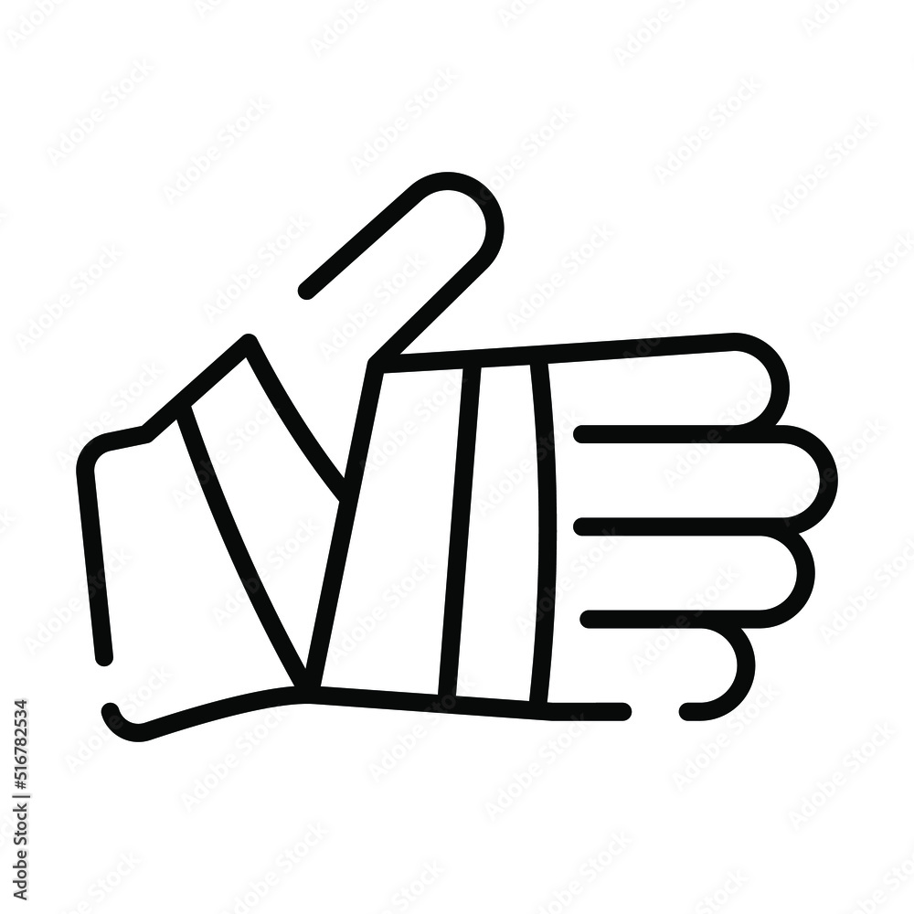 hand injury Modern concepts design, vector illustration hand injury Modern concepts design, vector illustration