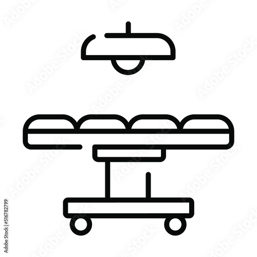 surgical table Modern concepts design, vector illustration