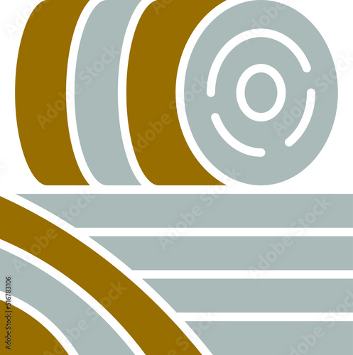 Vector Design Hay Bale Icon Style