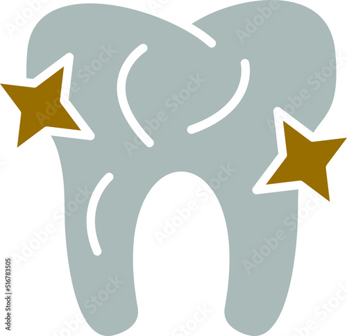 Vector Design Clean Tooth Icon Style