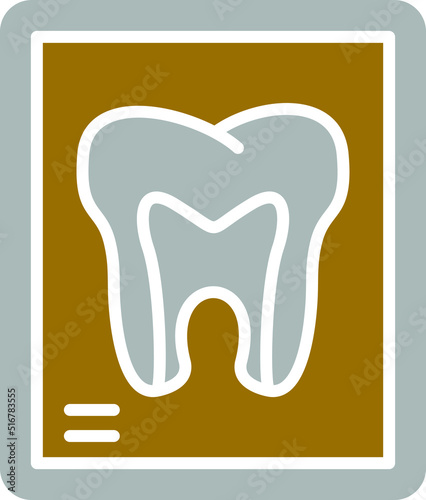 Vector Design Tooth Xray Icon Style