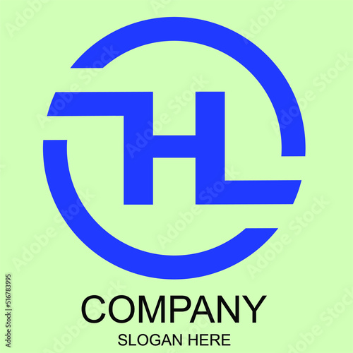 Free Download Circle Alphabet Logo Design For Business Starting (H) - GFXLoad
