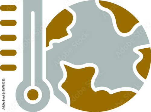 Global Warming Icon Style