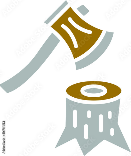 Deforestation Icon Style