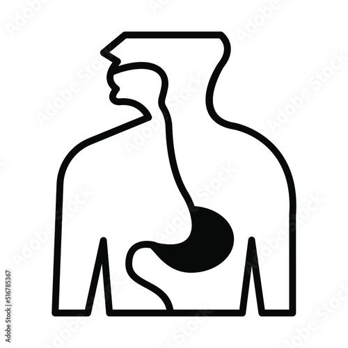 esophagus Modern concepts design, vector illustration