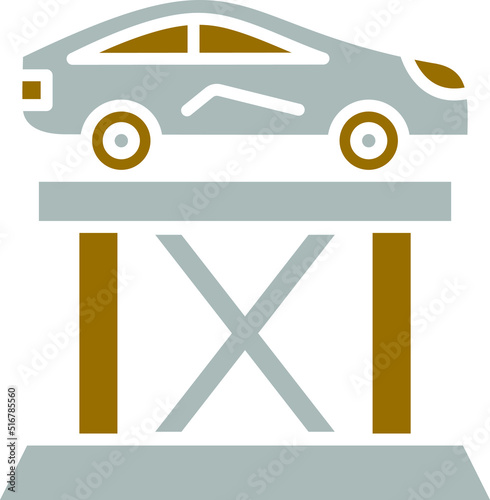 Car Lift Icon Style