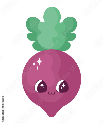 kawaii radish design