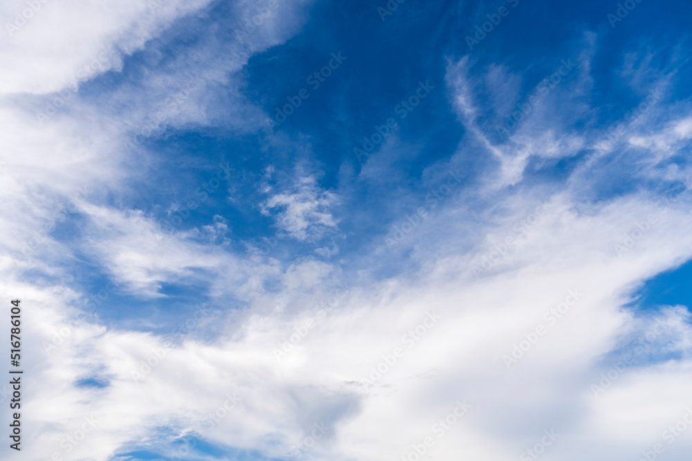 Dramatic monsoon cloud formation in the blue sky Dramatic monsoon cloud formation in the blue sky