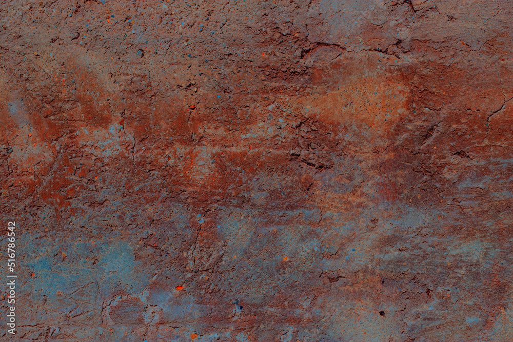 Rusty texture. Multicolored rusty texture of the wall for background. Rusty texture. Multicolored rusty texture of the wall for background.