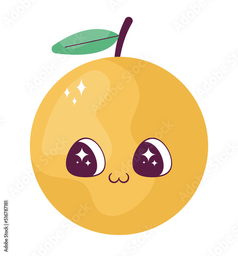 kawaii lemon design