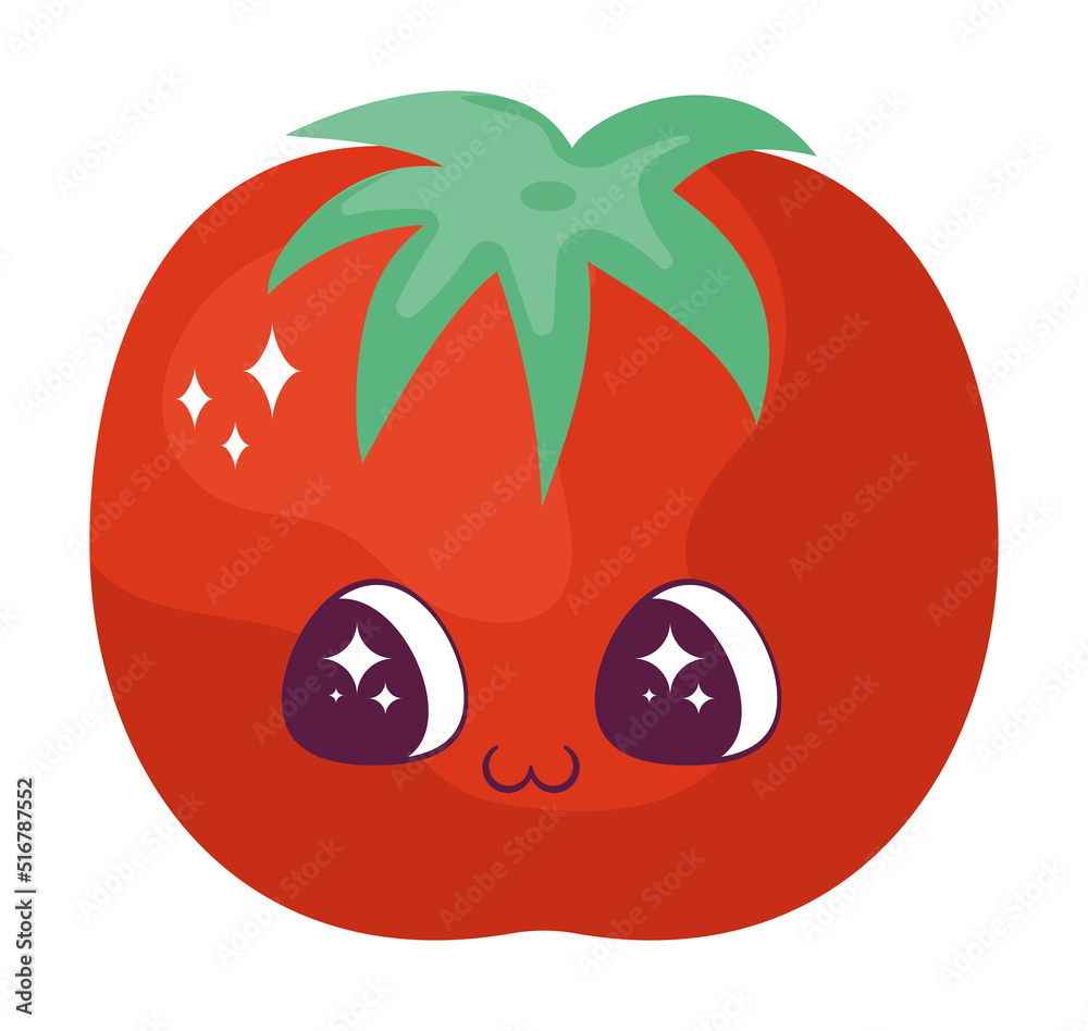 Obraz premium kawaii tomato design