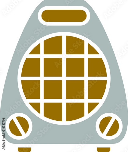 Air Heater Icon Style