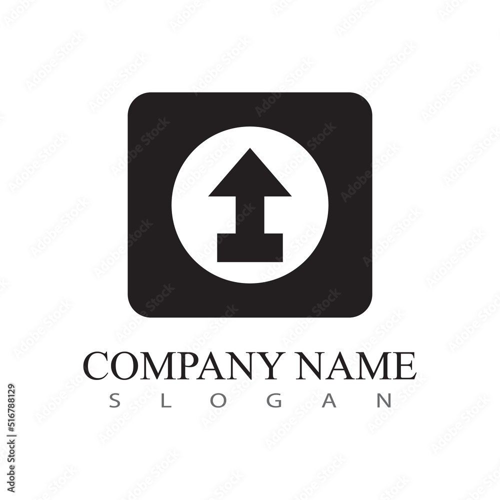 Arrow vector illustration icon Logo Template design Arrow vector illustration icon Logo Template design
