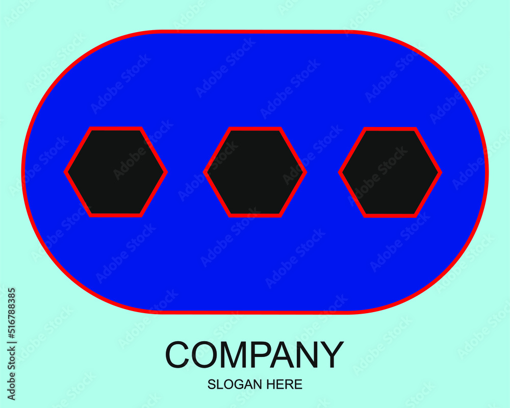 This Is A Logo With Three Hexagons Inside A Sideways Oval Circle This Is A Logo With Three Hexagons Inside A Sideways Oval Circle