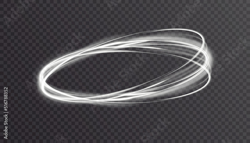 Light White Vortex. Curve Light Effect White Line. Glowing White Circle.PNG Light white light swirl.