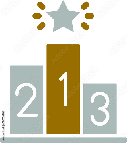 Winner Podium Icon Style