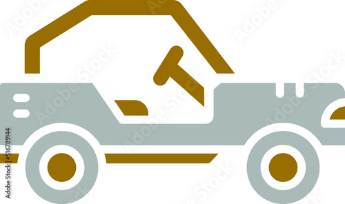 Buggy Car Icon Style