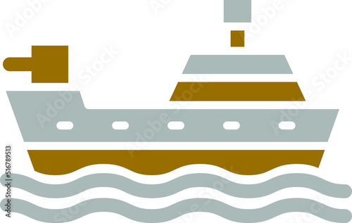 Army Ship Icon Style