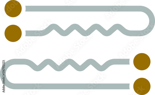 Hair Pin Icon Style