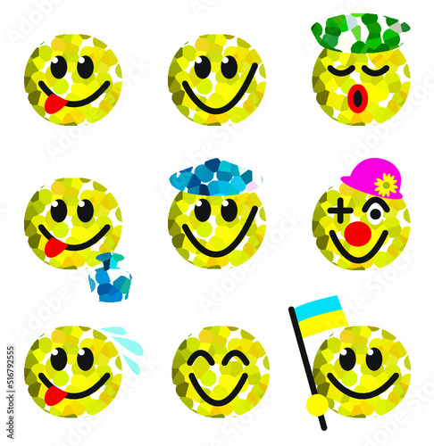 Smiley, gemustert, Vol 1