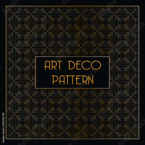 Luxury art deco seamless pattern, exclusive wallpaper.