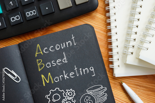 Account-based marketing ABM is shown using the text photo