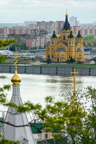 panorama of the architecture of Nizhny Novgorod