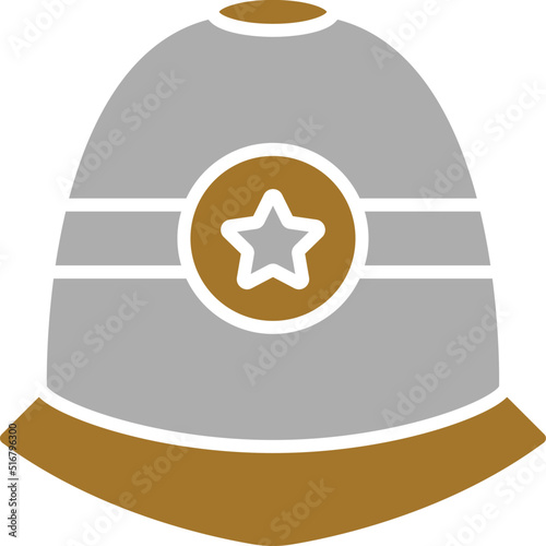 Police Helmet Icon Style