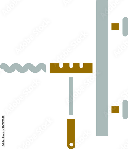 Sink Auger Icon Style