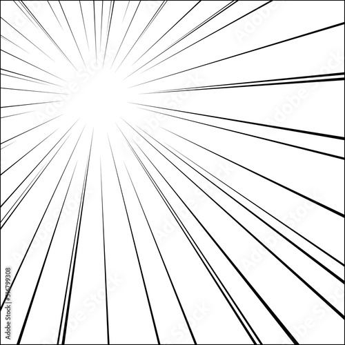 A Comic and Cartoon Background Effect