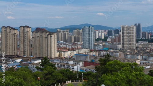 Jilin, Jilin, China - July 15 2021: The city of Jilin skyline in summer. © Daniel