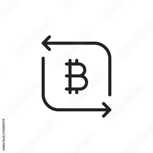 easy bitcoin exchange like cash transfer icon