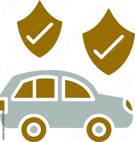 Car Insurance Icon Style