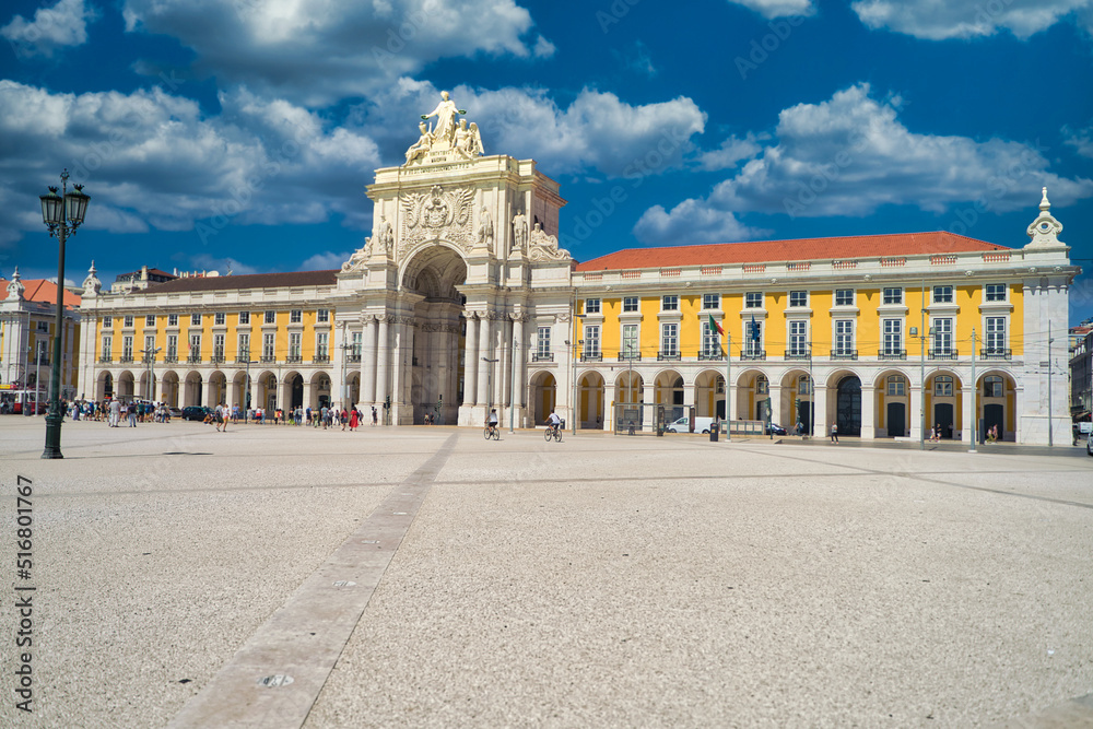 the beautiful portuguese city in lisbon.
