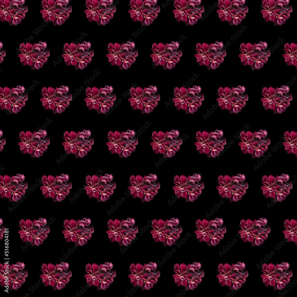 Red Malvon Motif Pattern Red Malvon Motif Pattern