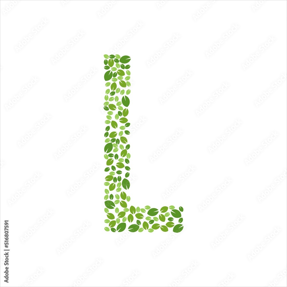 Initial Letter L Leaf Logo Design Template Icon vector Initial Letter L Leaf Logo Design Template Icon vector