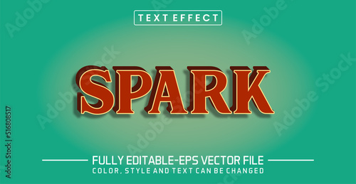 Editable Spark text effect